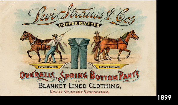 levi strauss two horse brand