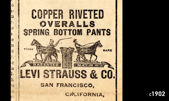 levi strauss two horse brand