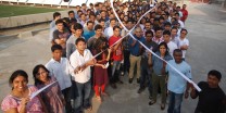 LS&Co. India employees gather to mark a recent World AIDS Day.