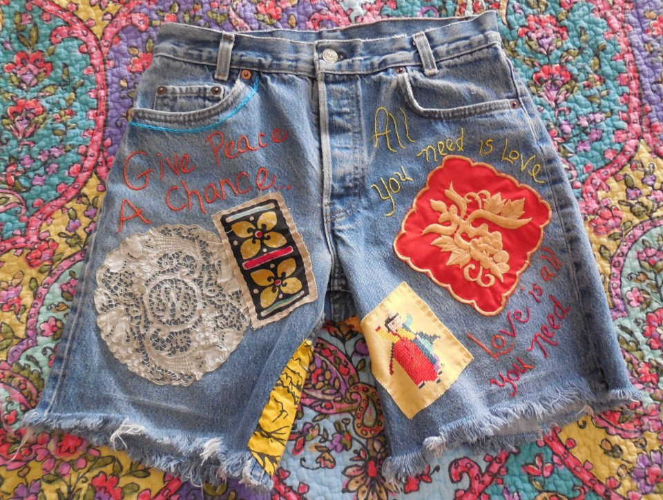 How I Patched My Denim Jeans And Added an Embroidery Embellishment