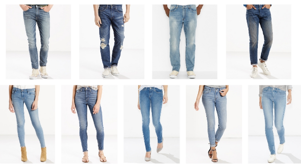 Levi Jeans Style Chart