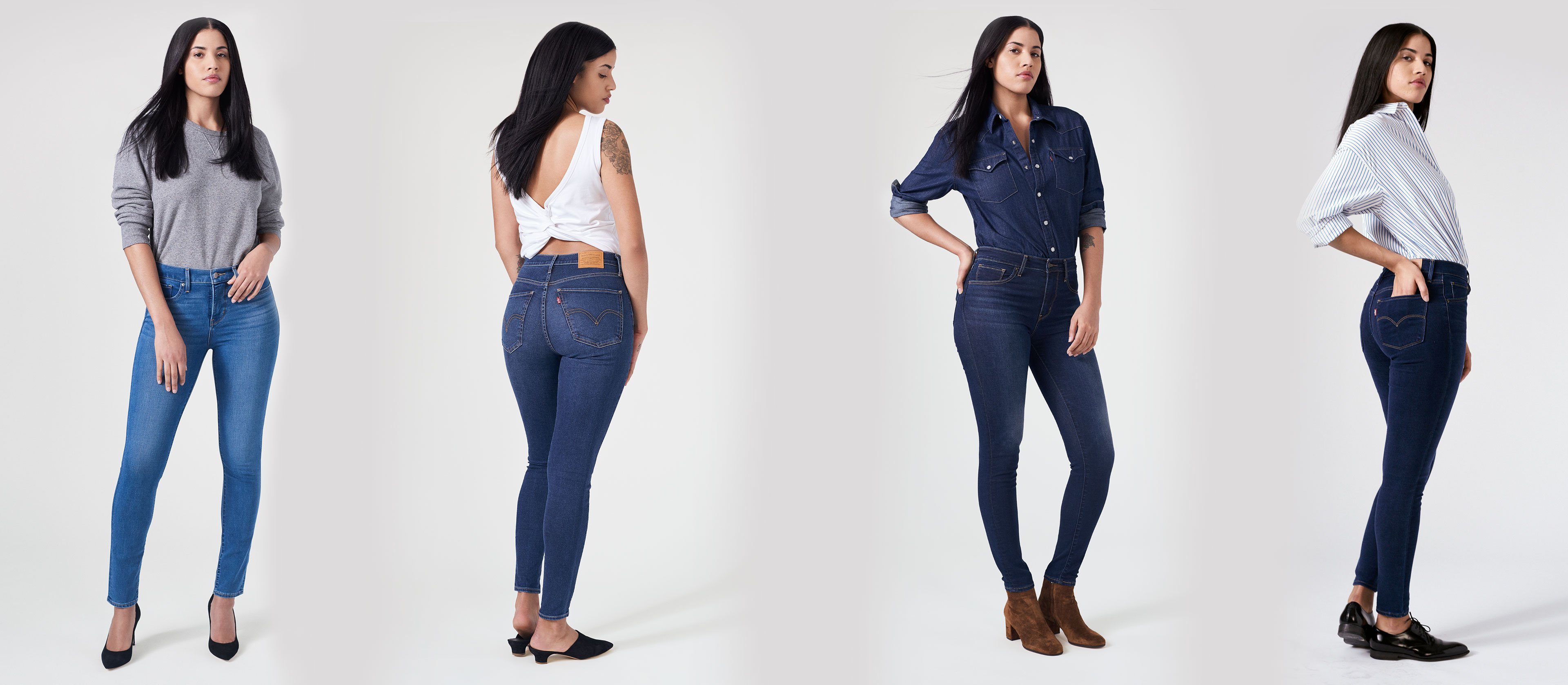 Introducir 48+ imagen stretch levi’s womens