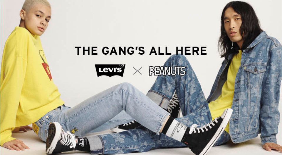 peanuts x levi's