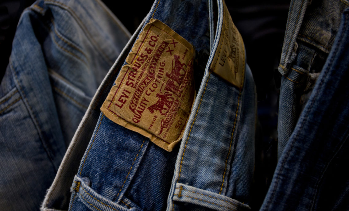 jeans hanging