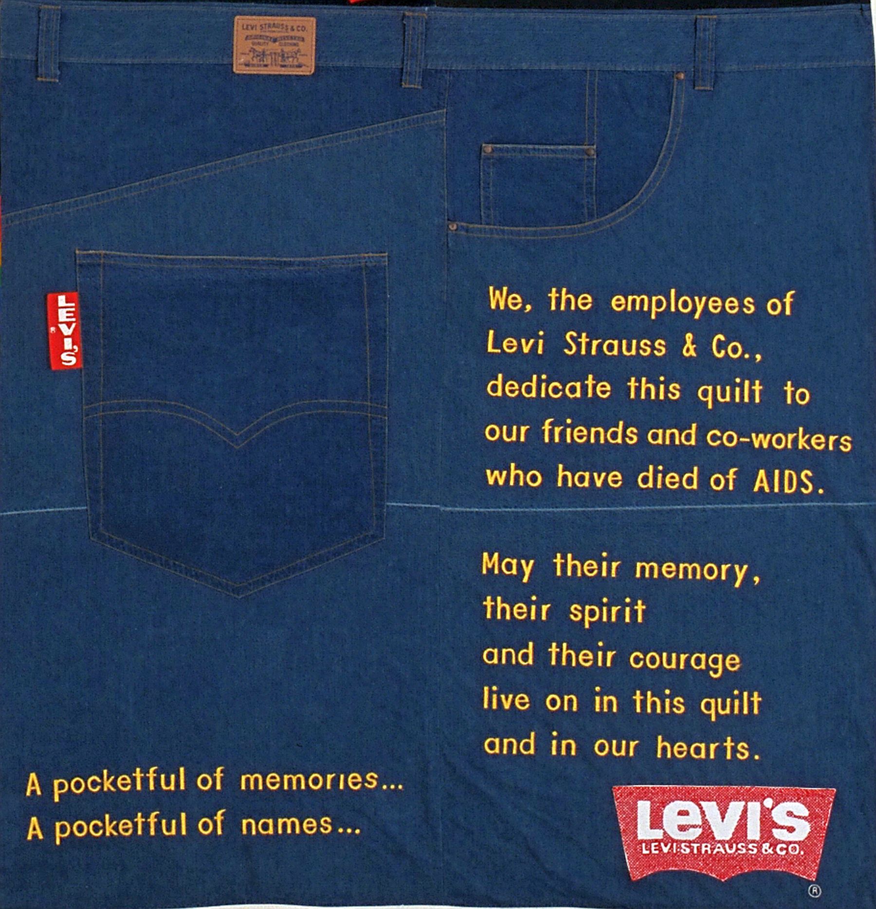 Levi’s® Part of Historic AIDS Memorial Quilt Display - Levi Strauss ...