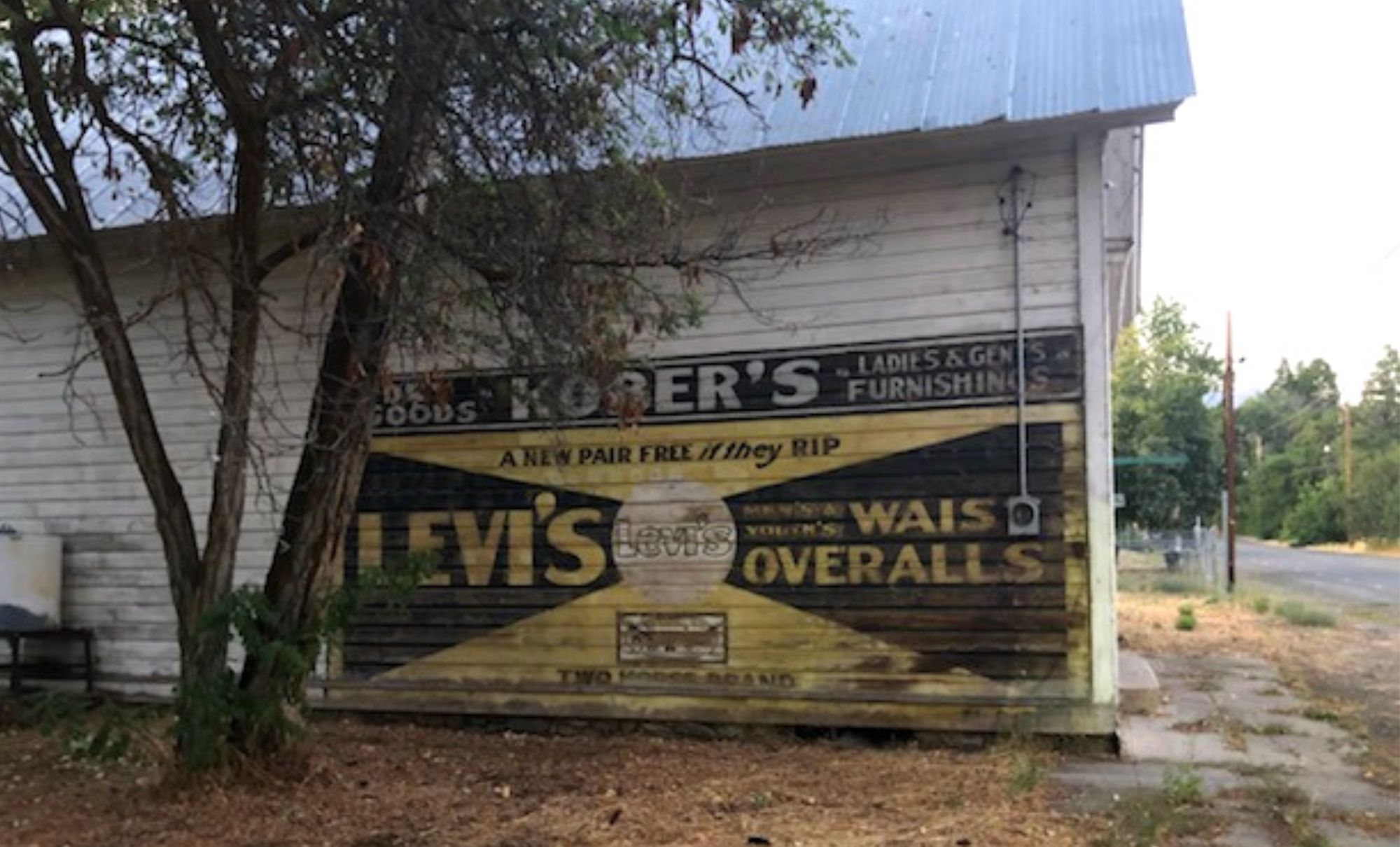 The Oldest Levi's® Advertisement? It's a Ghostly Remnant - Levi Strauss &  Co : Levi Strauss & Co