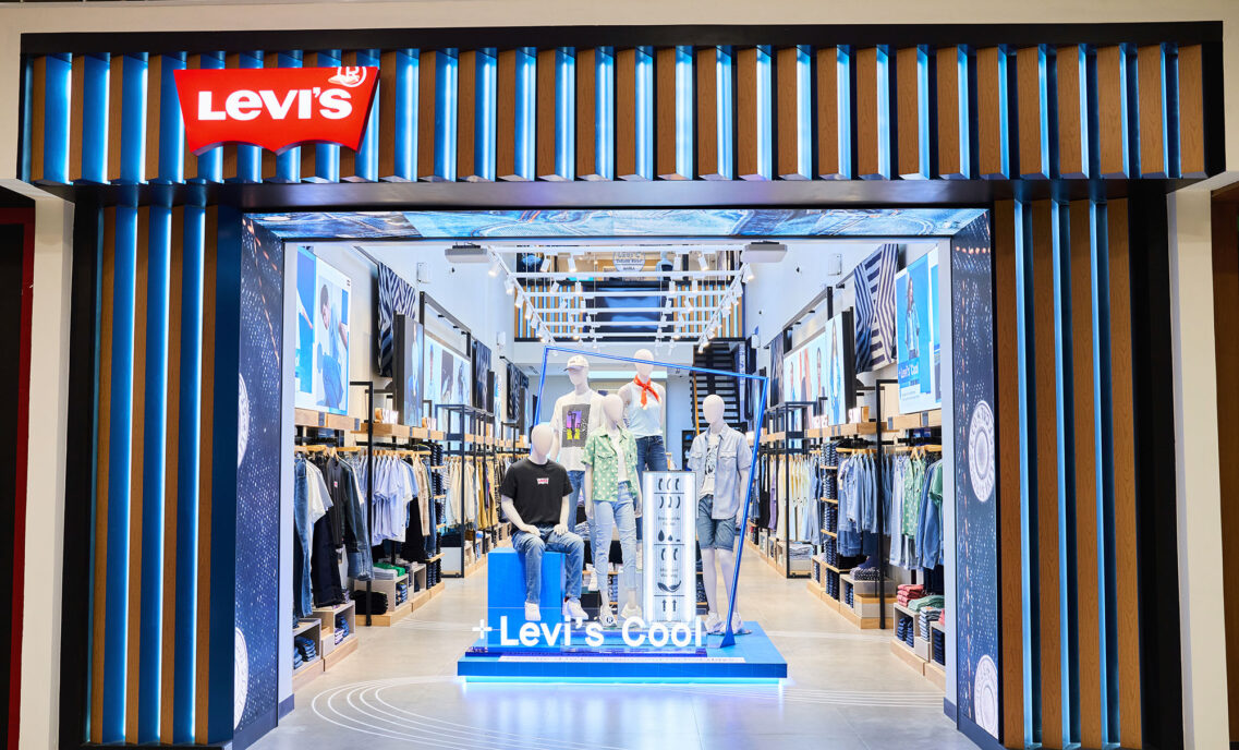 The entrance to the latest Levi's® store in the Philippines