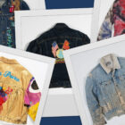 A collage of polaroid photos featuring custom Levi's® Trucker jackets.