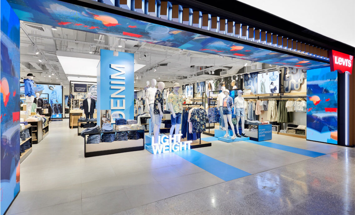 The front of the Levi's® CentralWorld store in Bangkok, Thailand.