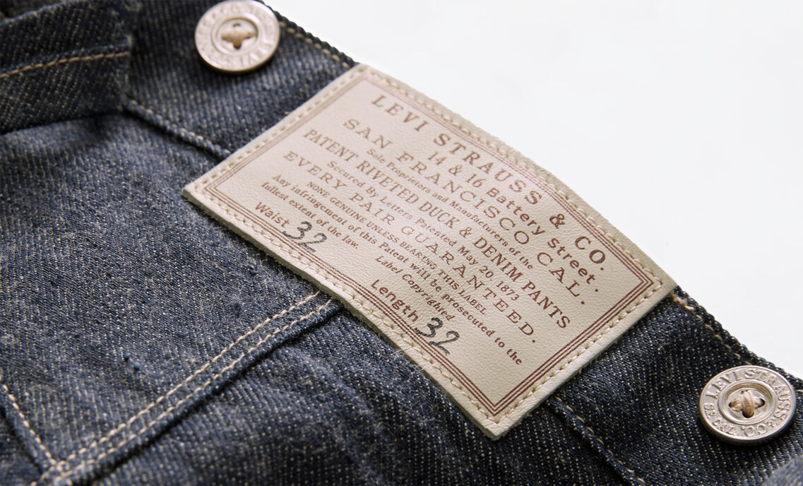 The back patch of a pair of Levi's® jeans