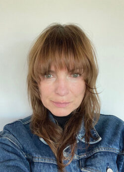 A photo of LS&Co.'s Director of Design Innovation Una Murphy wearing a Levi's denim jacket. 