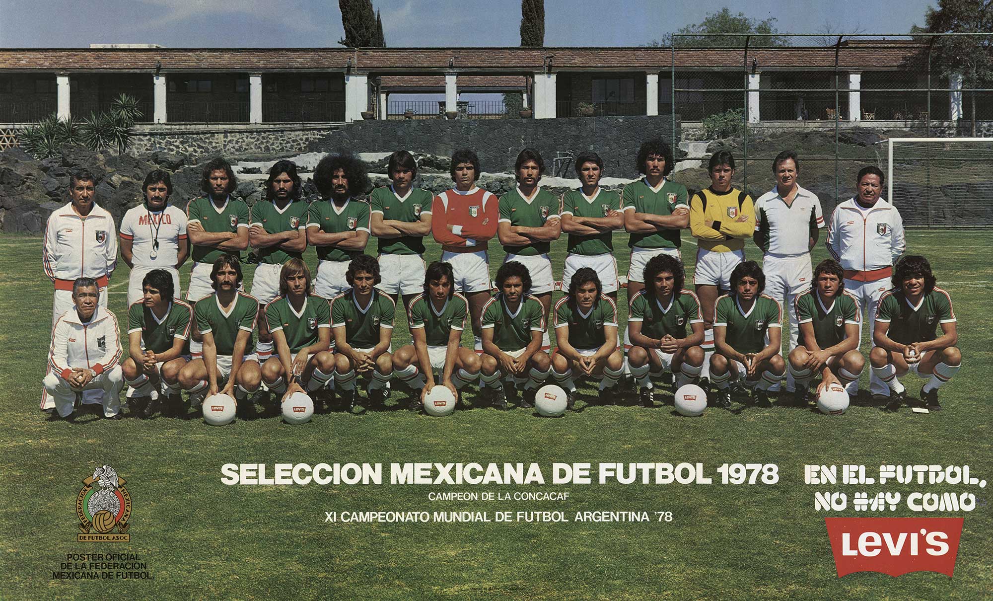 The 1978 Argentine Soccer Team poses for their official team photo