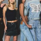 Five models pose together wearing items from the 2026 Levi's® Pride Collection.
